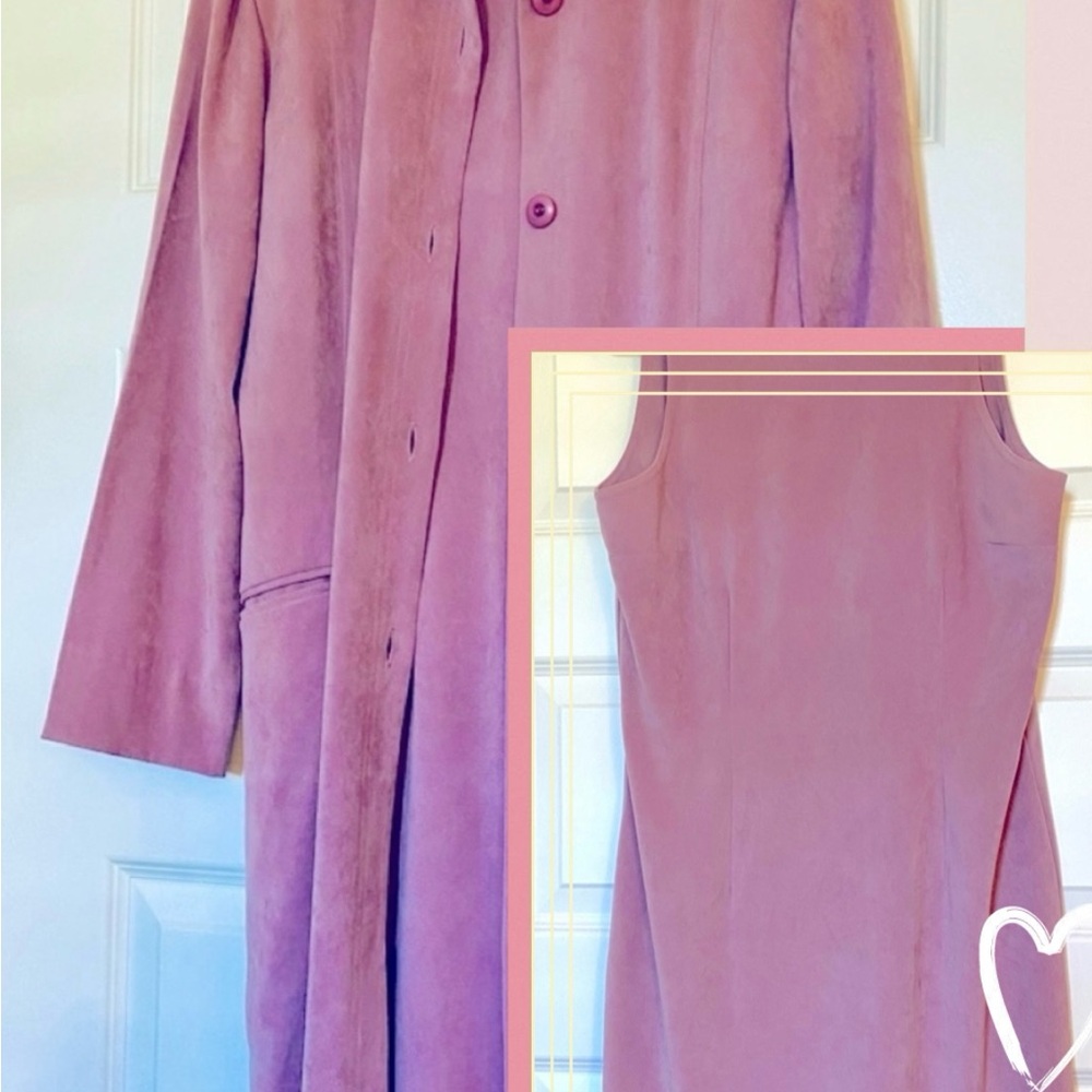 2 pieces dress with matching coat. Size 8